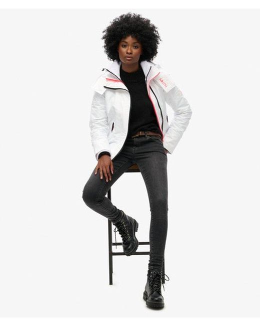 Superdry White & Co Hooded Mountain Windbreaker Jacket