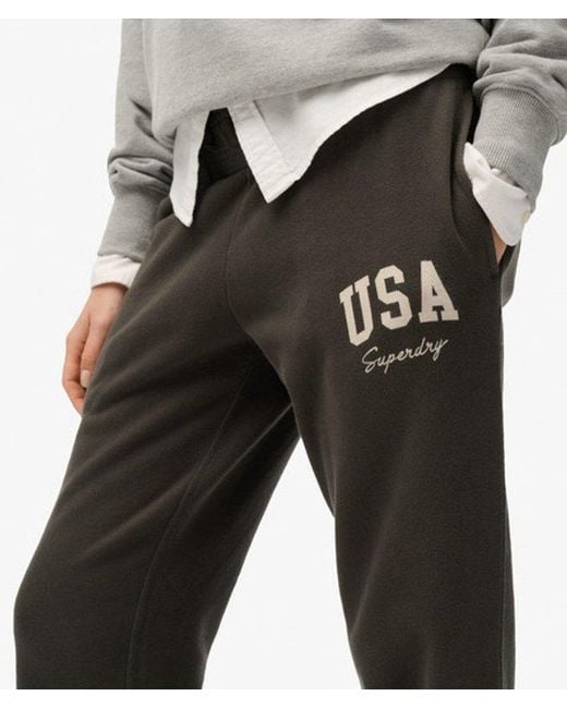 Superdry Gray & Co Athletic Essentials Low Rise Flare joggers