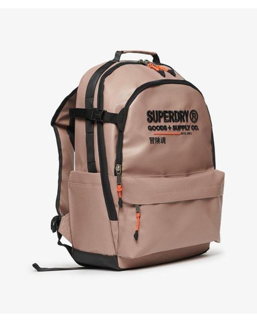 Superdry Gray & Co Embroidered Tarp Utility Backpack