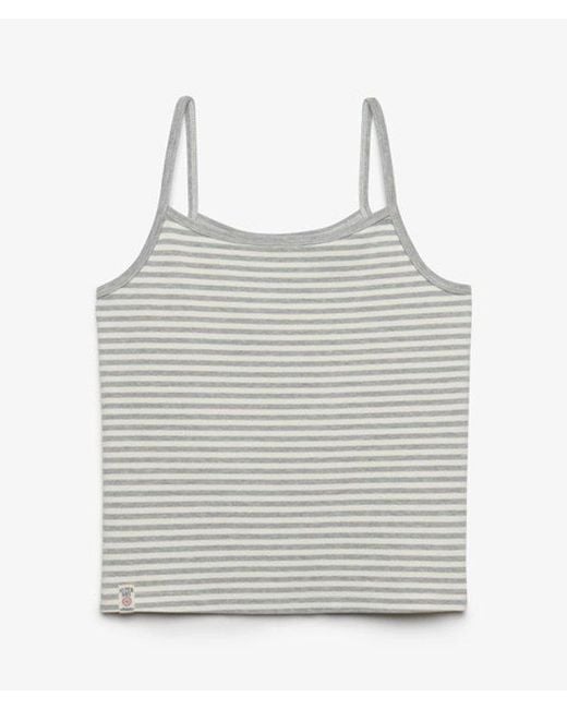 Superdry Blue & Co Athletic Essentials Stripe Cami