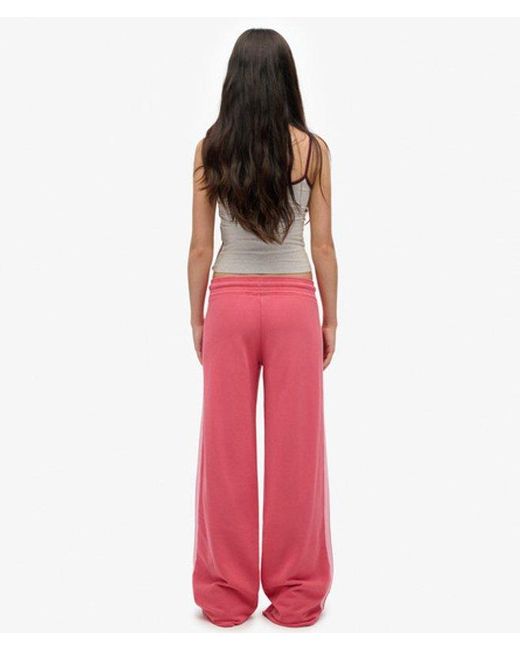 Superdry Red & Co Athletic Essentials Logo Straight joggers