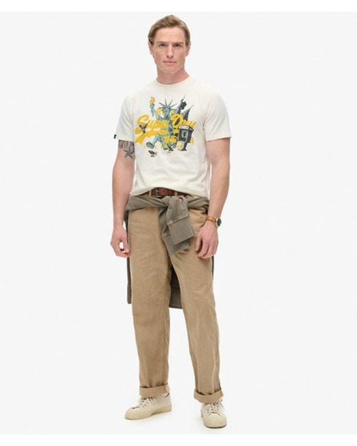 Superdry Natural & Co New York Graphic T-shirt for men