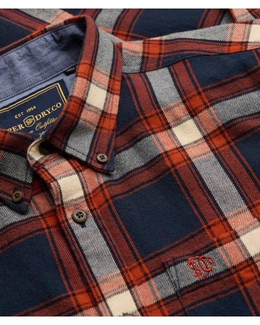 Superdry Black & Co Long Sleeve Cotton Lumberjack Shirt for men