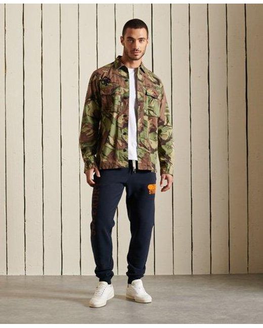 Superdry Blue Track & Field Joggers Eclipse for men