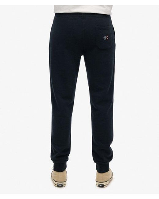 Superdry Blue Essential Logo Joggers for men