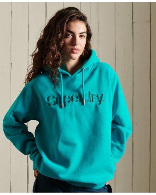 Superdry Blue Core Logo Source Hoodie Opal