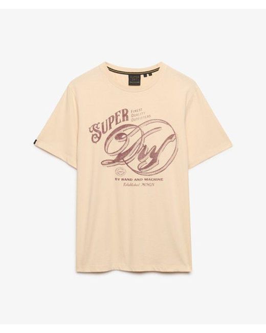 Superdry Blue & Co Heritage Script T-shirt for men