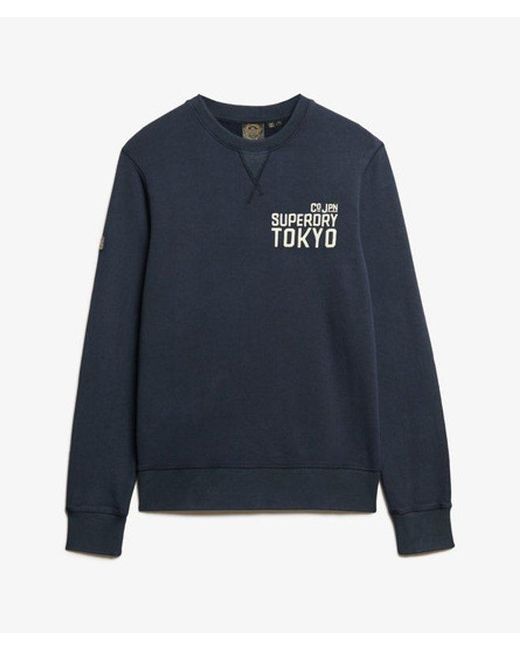 Superdry Workwear Sweatshirt Met Applicatie in het Blue voor heren
