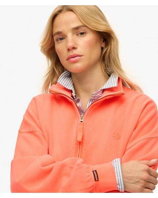 Superdry Orange & Co Studios Half Zip Sweatshirt