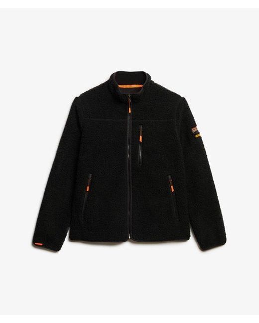 Superdry Black & Co Outdoor Sherpa Fleece Jacket