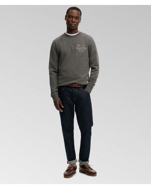 Superdry Gray & Co 1954 Company Relaxed Sweatshirt for men