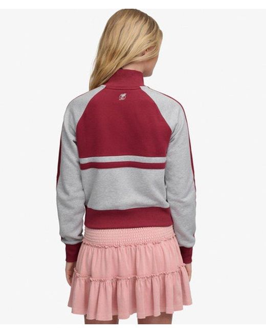 Superdry Red & Co Cult Zip Through Track Top