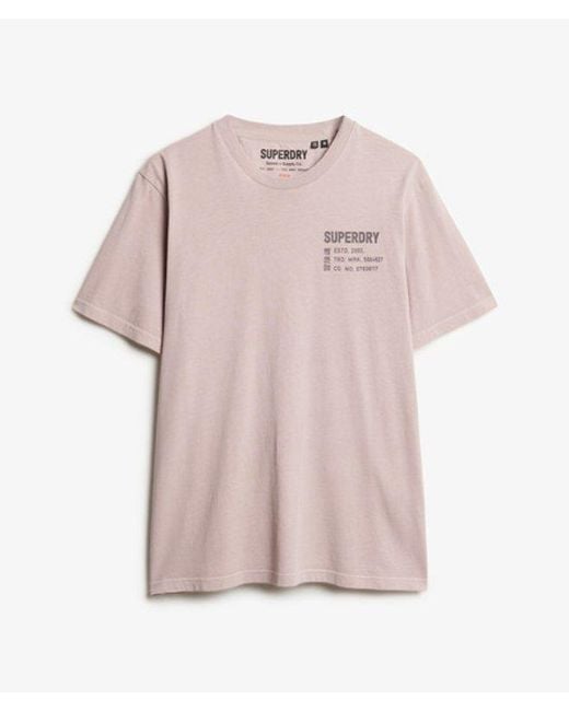Superdry Pink & Co Utility Sport Graphic T-shirt for men