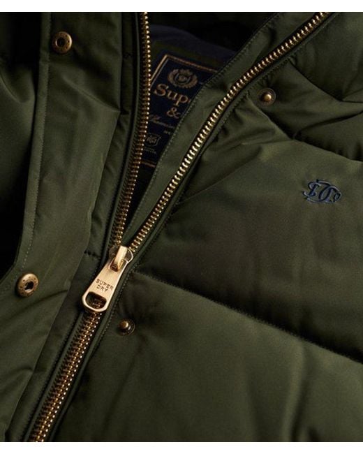 Superdry Green & Co Premium Hooded Puffer Jacket