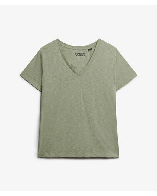 Superdry Gray & Co Studios Slub Embroidered T-shirt