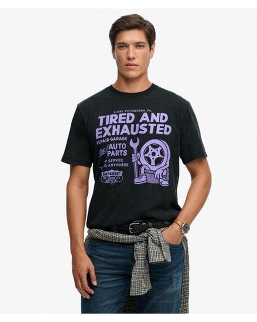 Superdry Black & Co Local Business Loose T-shirt for men