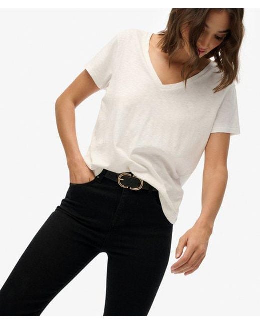 Superdry Blue & Co Organic Cotton Mid Rise Flare Jeans