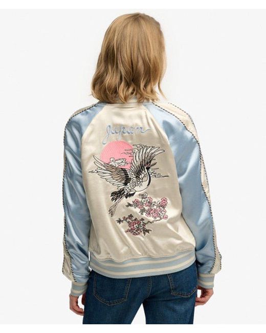 Superdry White & Co Suikajan Embroidered Bomber Jacket