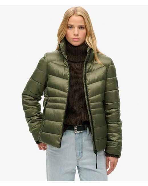 Superdry Green & Co Fuji Quilted Padded Jacket