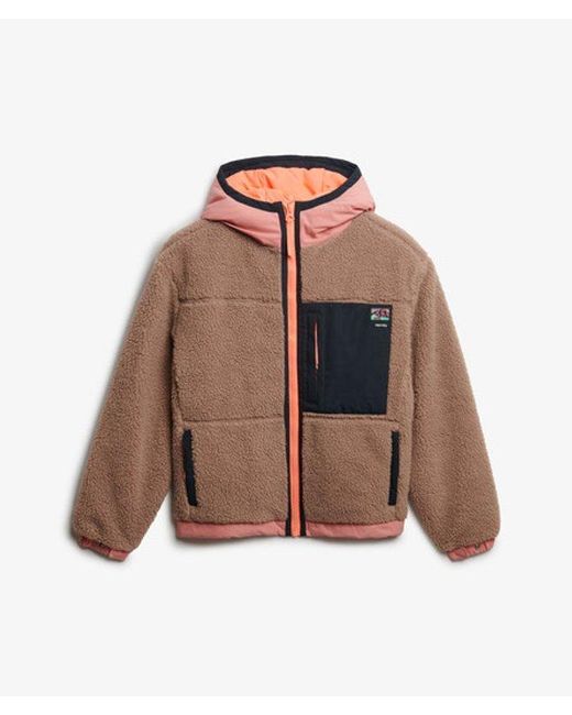 Superdry Natural & Co Vintage Sherpa Fleece Jacket