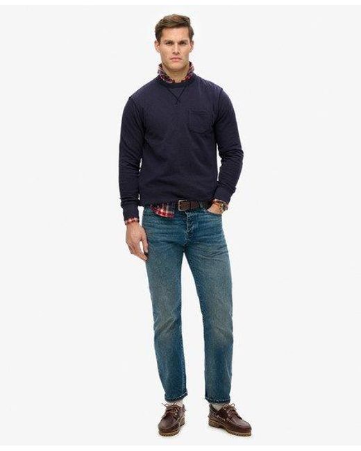 Superdry The Merchant Store - Sweatshirt in het Blue voor heren