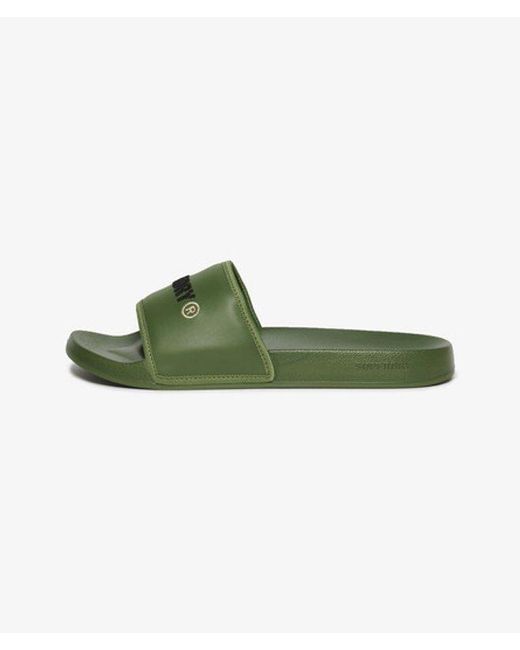 Superdry Green & Co Tarp Core Sliders for men