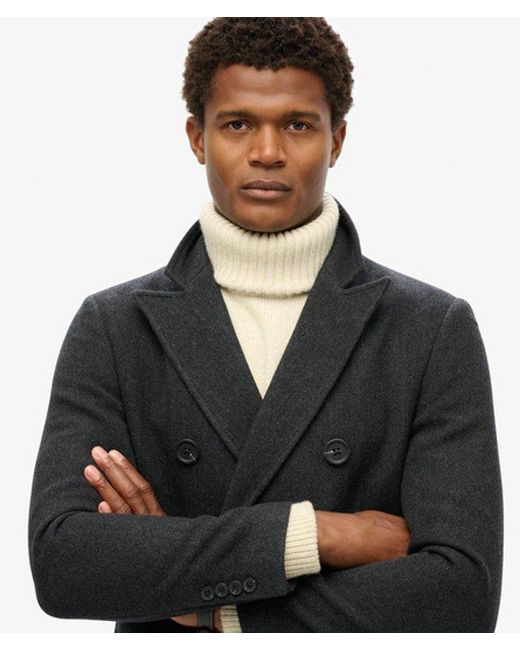 Superdry Black & Co The Merchant Store - Town Coat for men