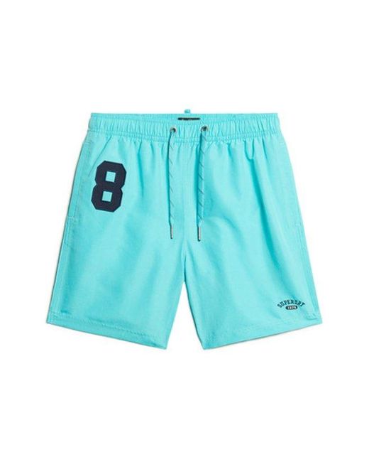 Superdry Blue & Co Recycled Polo 17-inch Swim Shorts for men