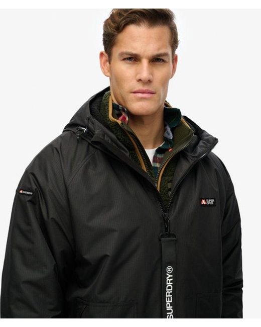 Superdry Black Robe for men