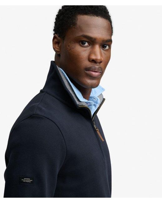 Superdry Blue & Co Essential Pique Half Zip for men