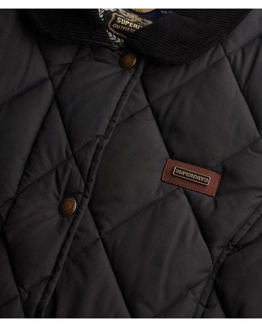 Superdry Black & Co Cord Trimmed Liner Jacket