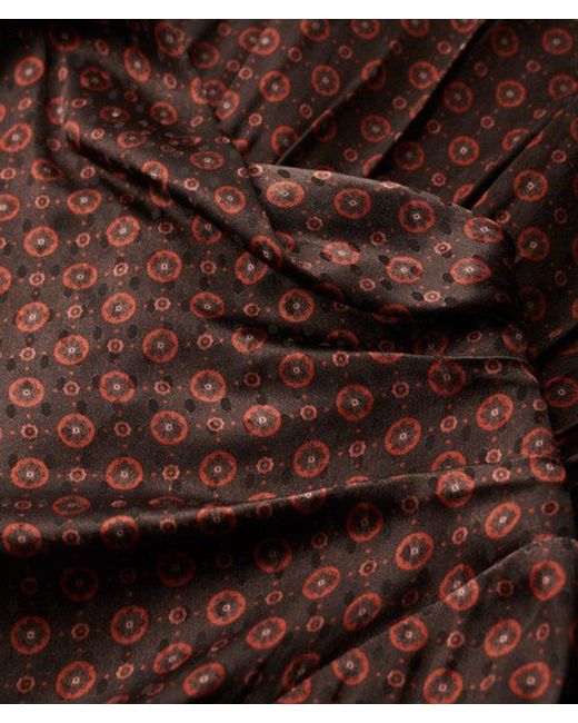 Superdry Brown & Co Mini Cowl Neck Jacquard Dress