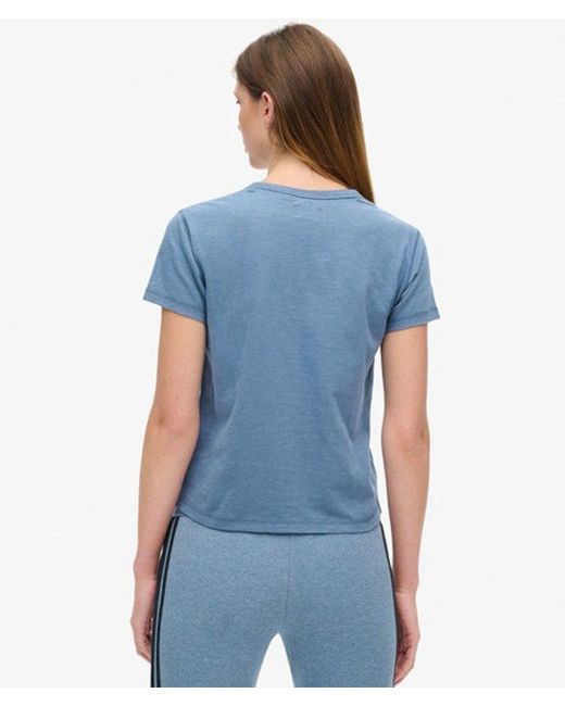 Superdry Blue & Co Athletic Essentials Graphic Fitted T-shirt