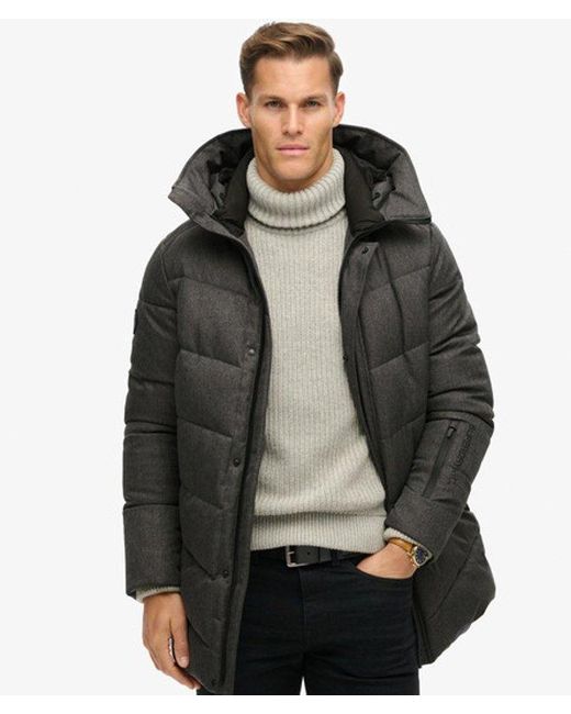 Superdry Gray & Co City Chevron Padded Coat for men