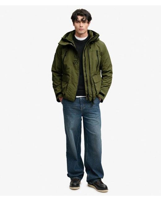 Superdry Green & Co Hooded Ultimate Embroidered Windbreaker Jacket for men