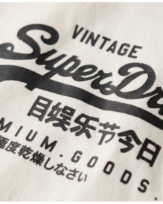 Superdry White Tokyo Graphic T-shirt for men