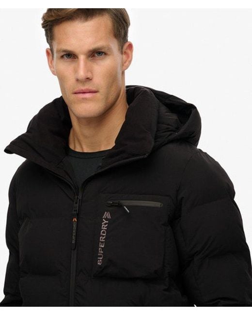 Superdry Black & Co Ski Sports Padded Jacket for men