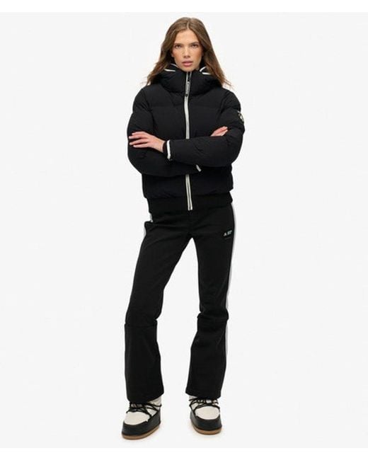 Superdry Black & Co Hooded Ski Bomber Jacket