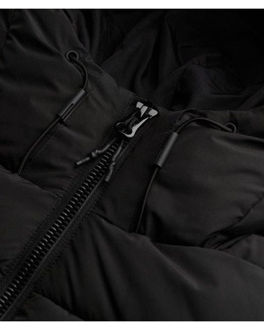 Superdry Black & Co Hooded Spirit Sports Puffer Jacket