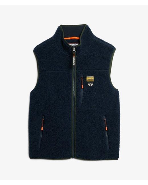 Superdry Blue & Co Outdoor Fleece Gilet for men