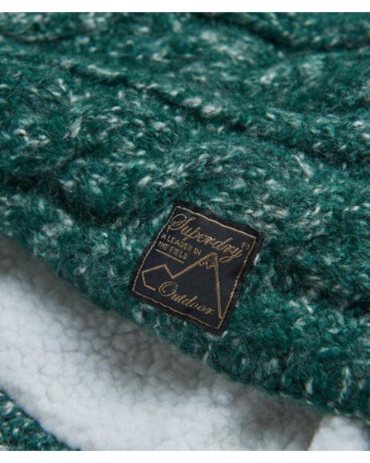 Superdry Blue & Co Tweed Cable Snood