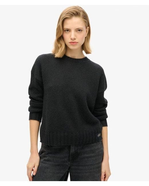 Superdry Black Essential Crew Neck Jumper