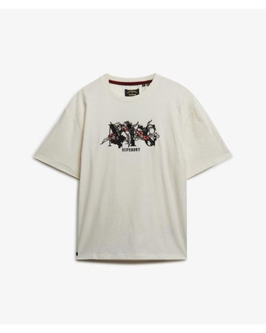 Superdry White & Co Night Garden Oversized T-shirt