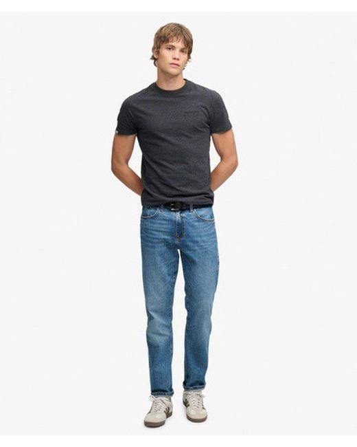 Superdry Gray & Co Essential Company Logo Embroidered T-shirt for men