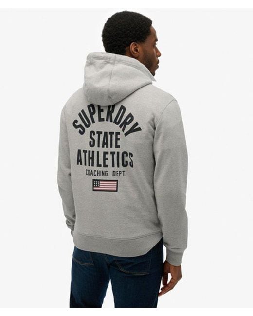 Superdry Gray & Co Athletic Essentials Hoodie for men