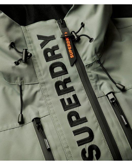 Superdry Ultimate Freestyle Ski-jack in het Green voor heren