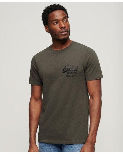Superdry Green Tokyo Graphic T Shirt for men