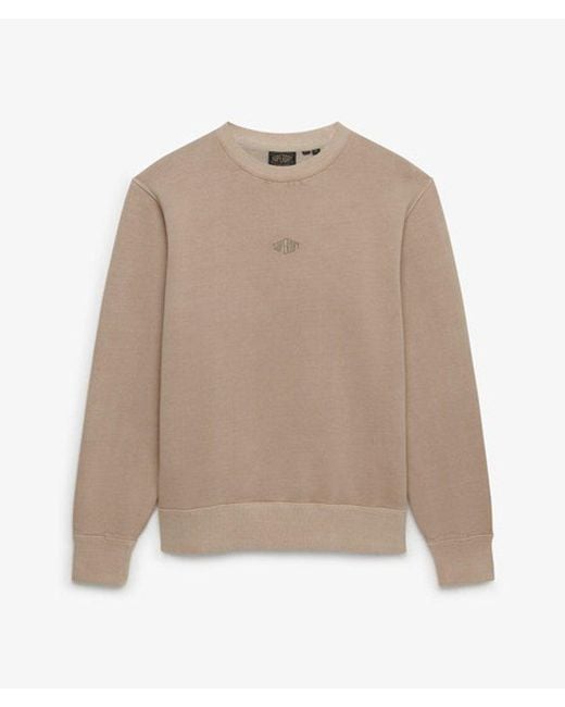 Superdry Natural & Co Micro Logo Crew for men
