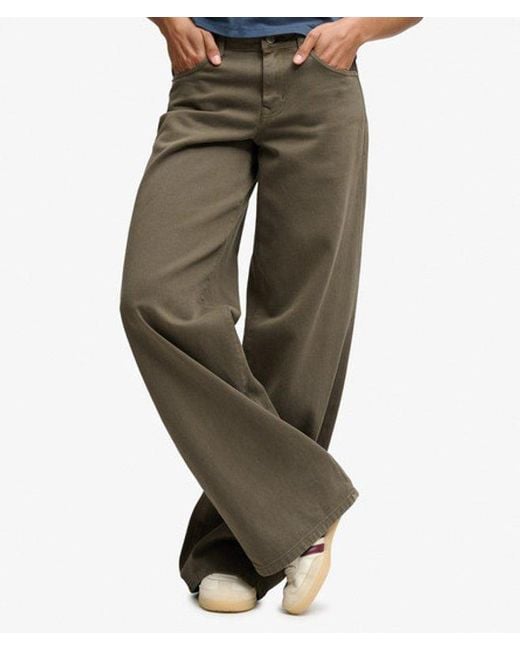 Superdry Blue & Co Mid Rise baggy Pants