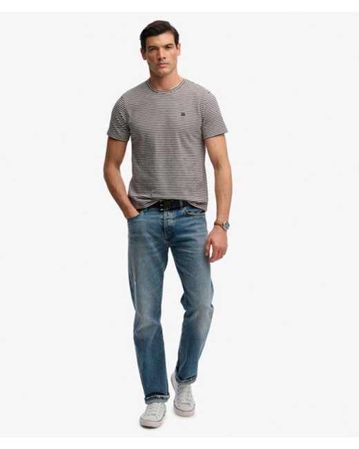 Superdry Gray & Co Classic Essential Stripe T-shirt for men